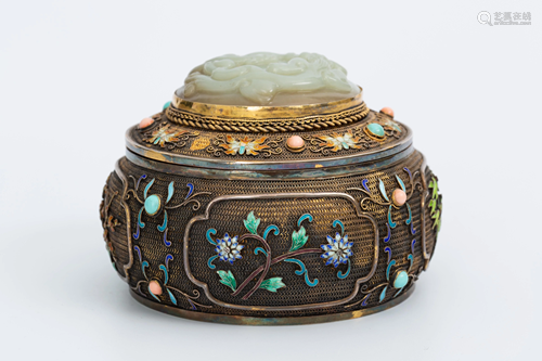 MID QING DYNASTY CLOISONNE ENAMEL 