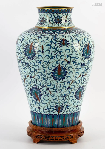 20TH CENTURY CLOISONNE ENAMEL BOTTLE