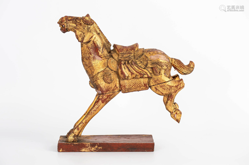 20TH CENTURY WOODEN HORSE