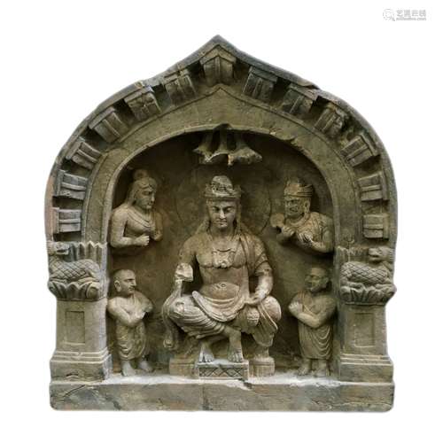 Stone sculpture of Gandhara Buddha