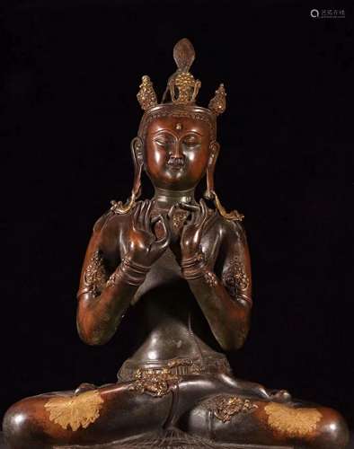 Bronze Crown Seated Sakyamuni