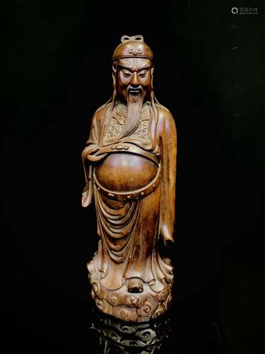 Wooden statue of Guan Gong