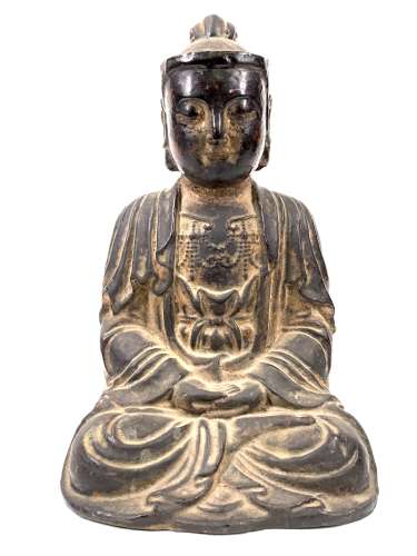 Seated Bodhisattva in Lacquered Gold