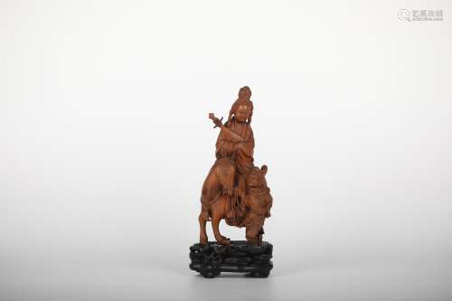 19th,Bamboo carving figure ornaments