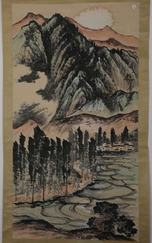 Chinese Ink Painting Zhao Wangyun Landscape Painting
