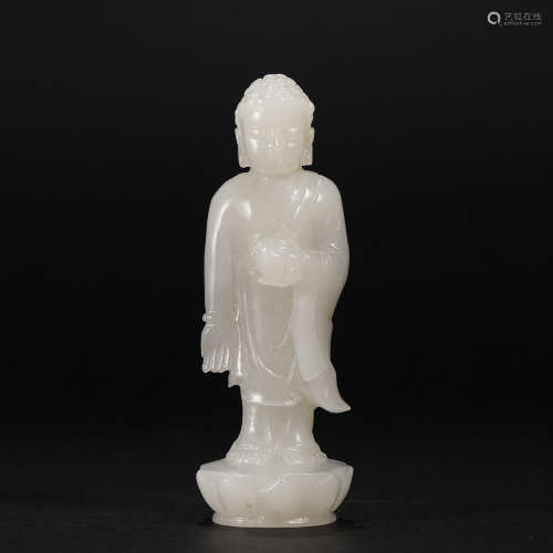 Hetian Jade Buddha in Qing Dynasty