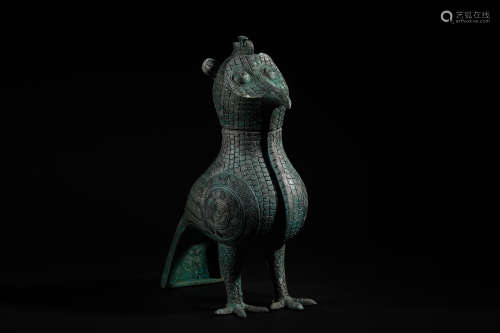 Bronze Bird and Beast Statue in Han Dynasty