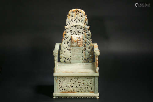 Hetian Jade Dragon Chair in Han Dynasty