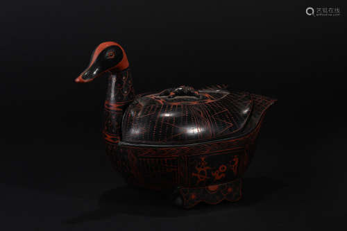 Lacquer Duck Box in Han Dynasty
