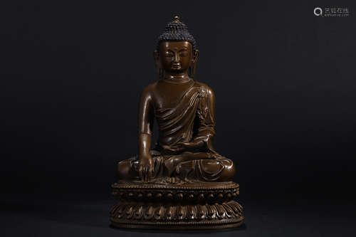 Bronze Buddha Statue in Qing Dynasty