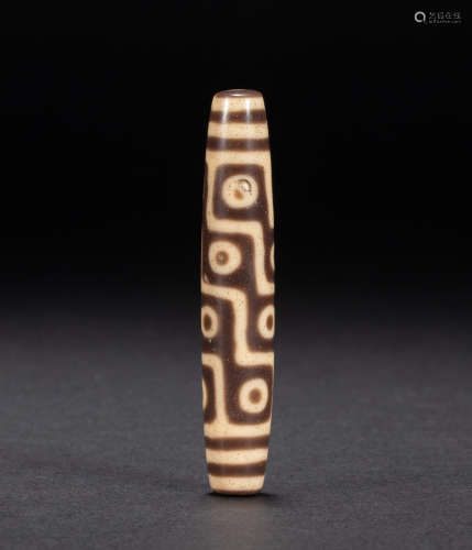 Nine-eyed Dzi Beads in Qing Dynasty