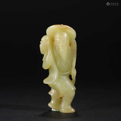 Hetian Jade Figurines in Qing Dynasty