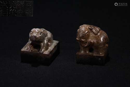 Hetian Jade Beast Seal in Han Dynasty