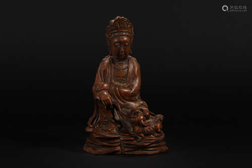 Bamboo carving Guanyin ornaments in Qing Dynasty