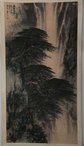 Chinese Ink Painting Li Xiongcai Landscape Painting