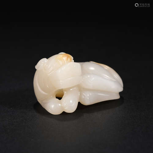 Hetian Jade Bull in Qing Dynasty