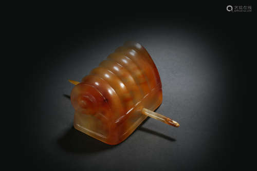 Agate Hat Hairpin in Tang Dynasty