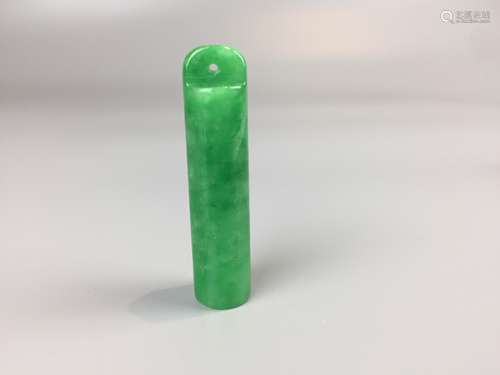 CHINESE JADE/HARDSTONE TUBE, L 5.9CM