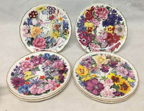 EIGHT ROYAL ALBERT COLLECTOR PLATE ,LIMITED EDITION ,D 21.5C...