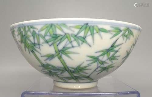 CHINESE DOU CAI PORCELAIN BOWL,D 12.5CM H 5.5CM