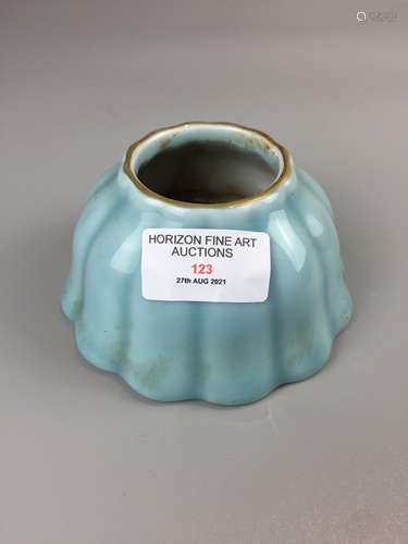 CHINESE PORCELAIN BRUSH WASHER ,D 11.5CM ,H 6CM