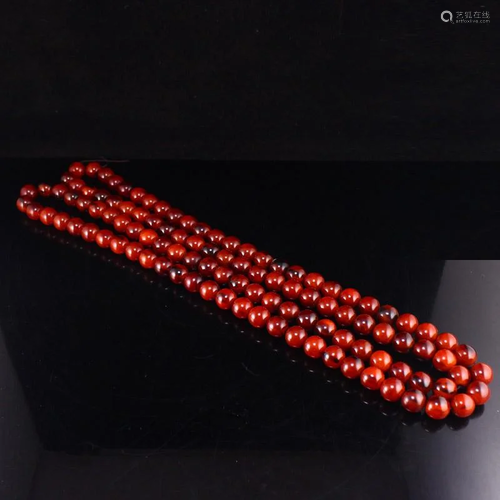 18 MM 108 Beads Ox Horn Beads Prayer Necklace