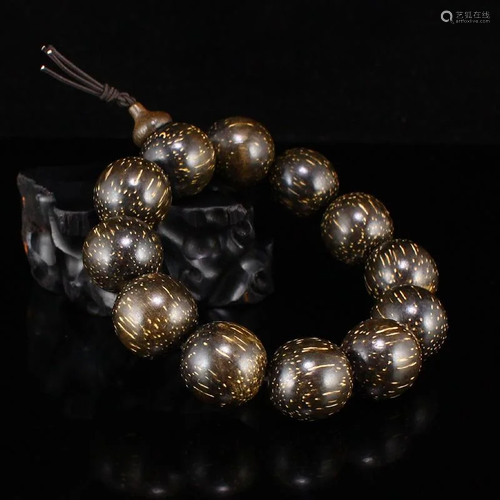 18 MM Chenxiang Wood Beads Bracelet