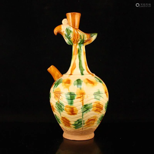 Beautiful Tang Sancai Porcelain Pot