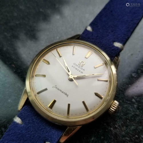 Omega Seamaster Turler Dial 1960s 35mm Gold Capped
