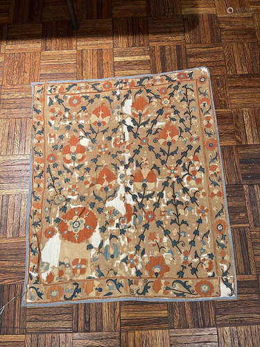 Antique Suzani Embroidery 2'4'' X 2'9''