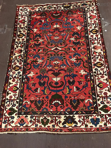 Antique Baktiari Rug 3'6'' X 5'0''