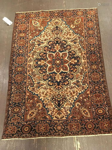 Antique Sarouk, Fereghan Rug 3'5'' X 4'10''