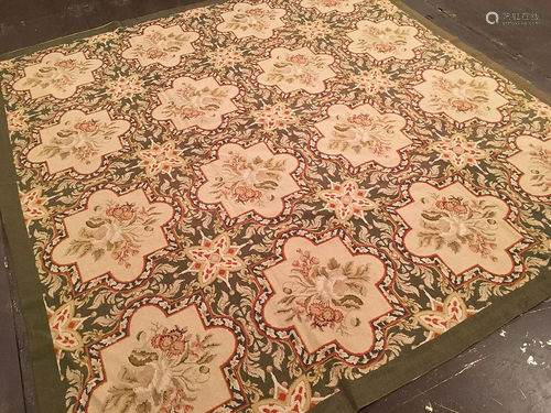 Modern Needlepoint Rug 7'7'' X 8'2''