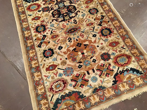Antique Hooked Rug 3'9'' X 14'6''
