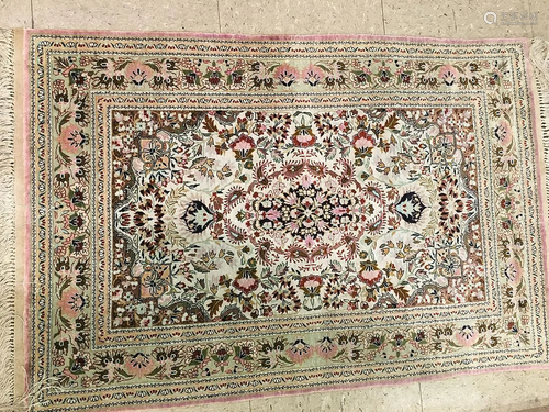 Vintage Chinese, Silk Rug 2'0'' X 3'0''