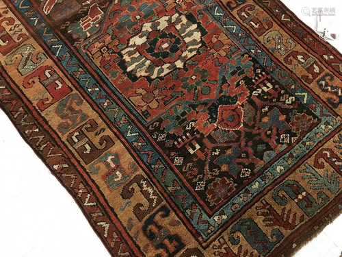 Antique Kurdish Rug 4'0'' X 8'2''