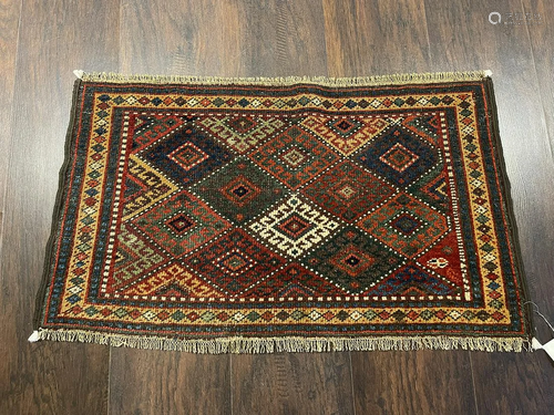 Vintage Kurdish Rug 1'6'' X 2'5'', Item # 56039