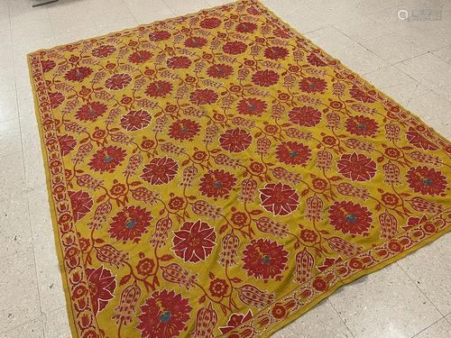 Vintage Suzani Embroidery 6'0'' X 7'9''