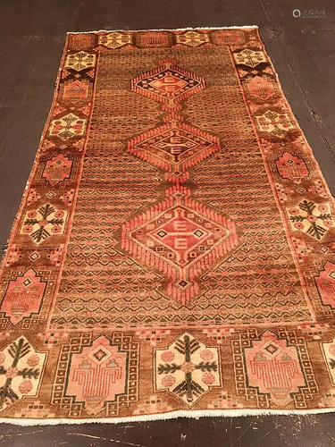 Vintage Malayer Rug 4'1'' X 9'1''