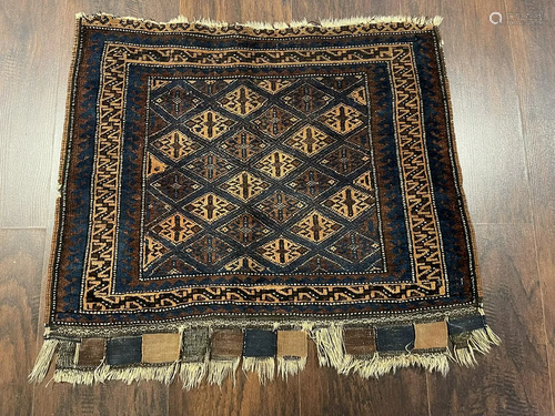 Antique Belouch Rug 1'8'' X 2'2'', Item # 56040