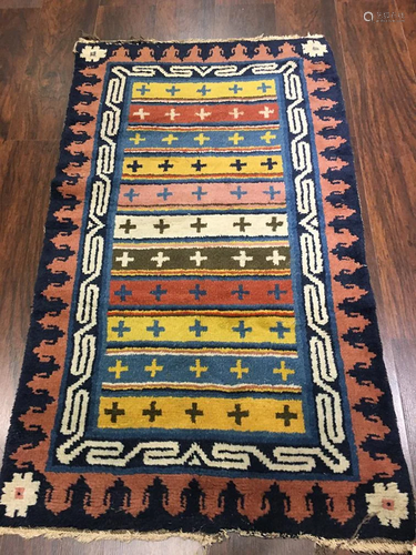 Vintage Tibetan Rug 2'9'' X 4'8''