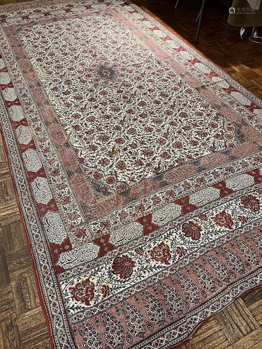 Antique Galamkari 6'6'' X 13'2''