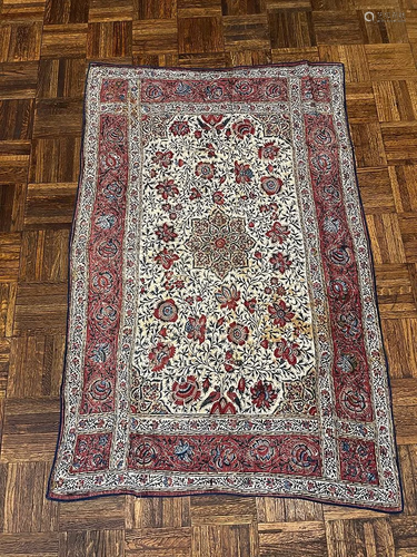 Antique Galamkari Rug 2'8'' X 4'1''