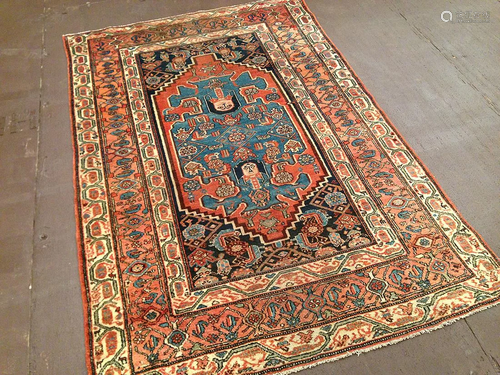 Antique Malayer Rug 4'2'' X 6'6''