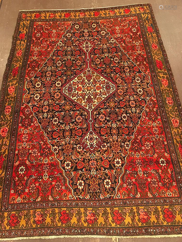 Antique Bibi Kabad Rug 4'4'' X 6'4''