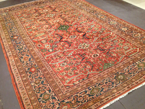 Antique Sultan Abad Carpet 8'6'' X 12'4''