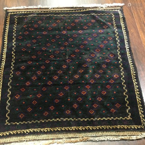 Vintage Belouch Rug 3'0'' X 3'0''