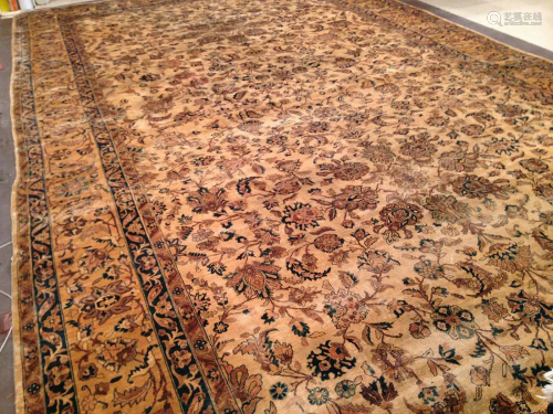Antique Sarouk Carpet 12'11'' X 23'0''