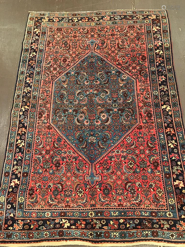 Vintage Bidjar Rug 3'7'' X 5'2''