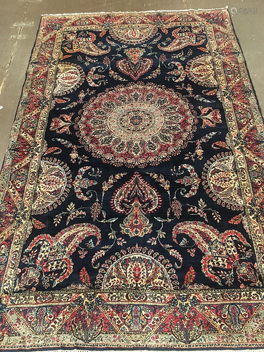 Antique Kirman, Lavar Rug 4'7'' X 7'2''